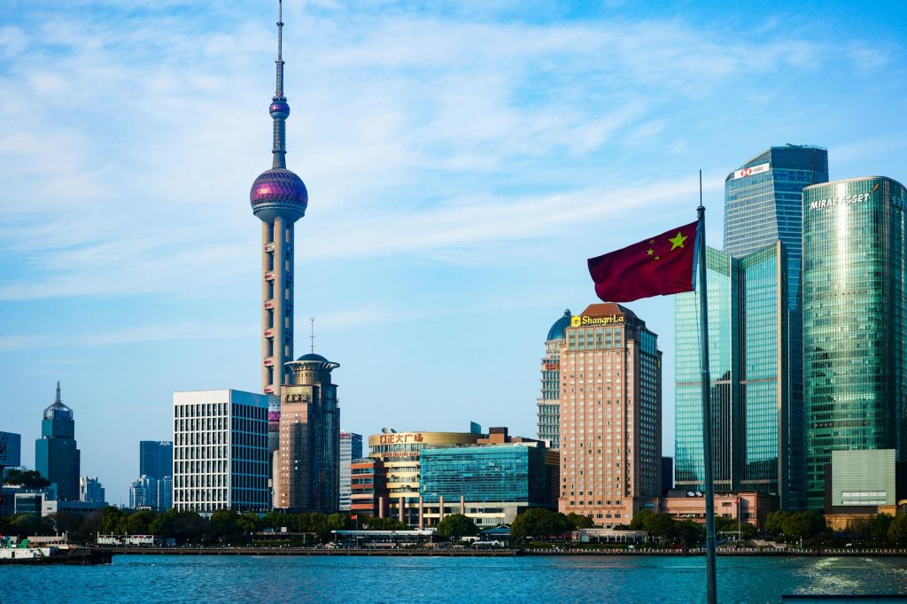 oriental pearl tv tower and shanghai waterfront