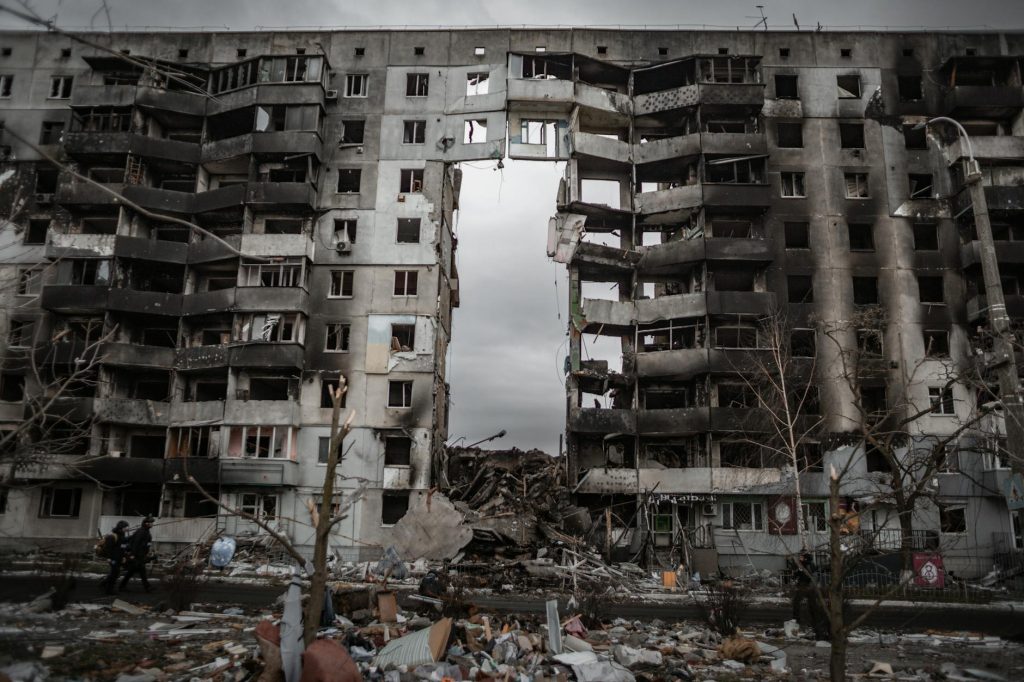 exploded house in borodyanka